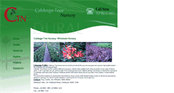 Desktop Screenshot of cabbagetreenursery.com.au